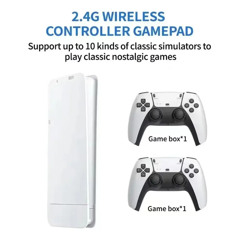 Wireless Gamepads M15 Game Stick Mini TV Handheld Game Console Video Game 128G 2
