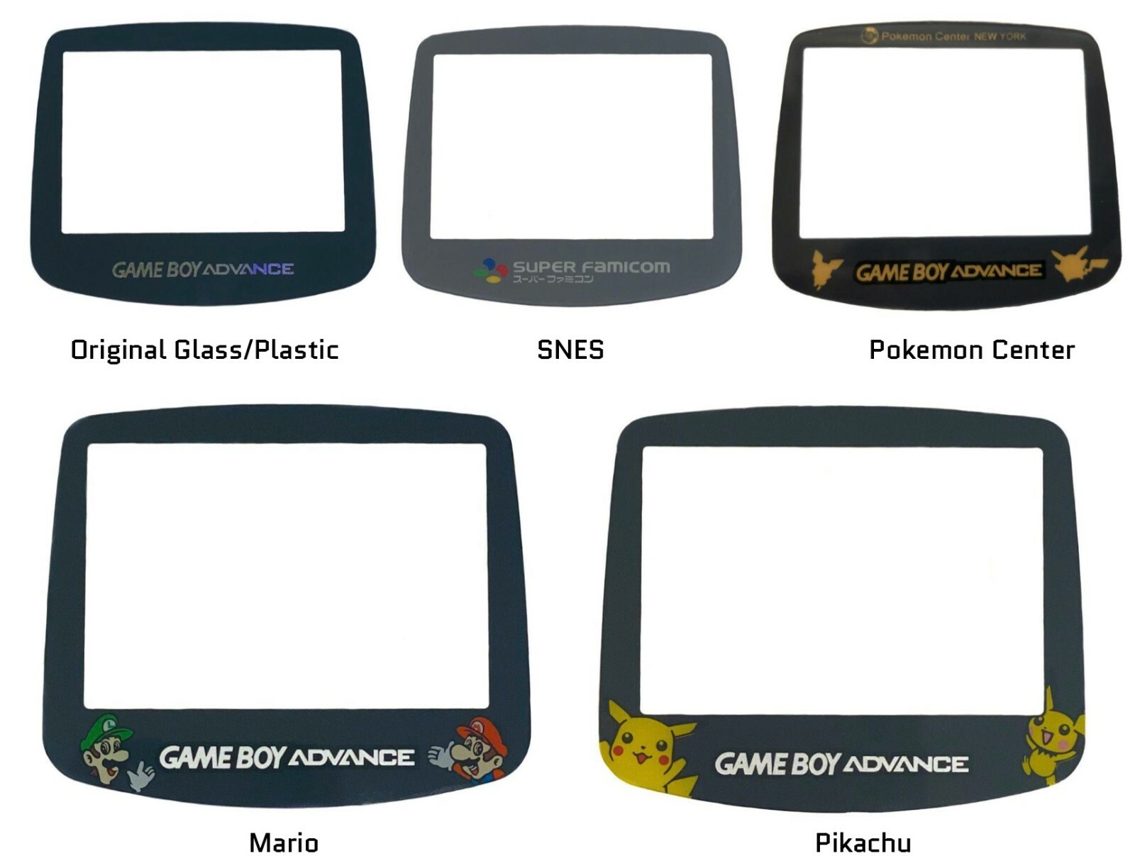 *NEW* Nintendo Game Boy Advance GBA Pokemon Gold System CUSTOM BUTTONS PADS LENS