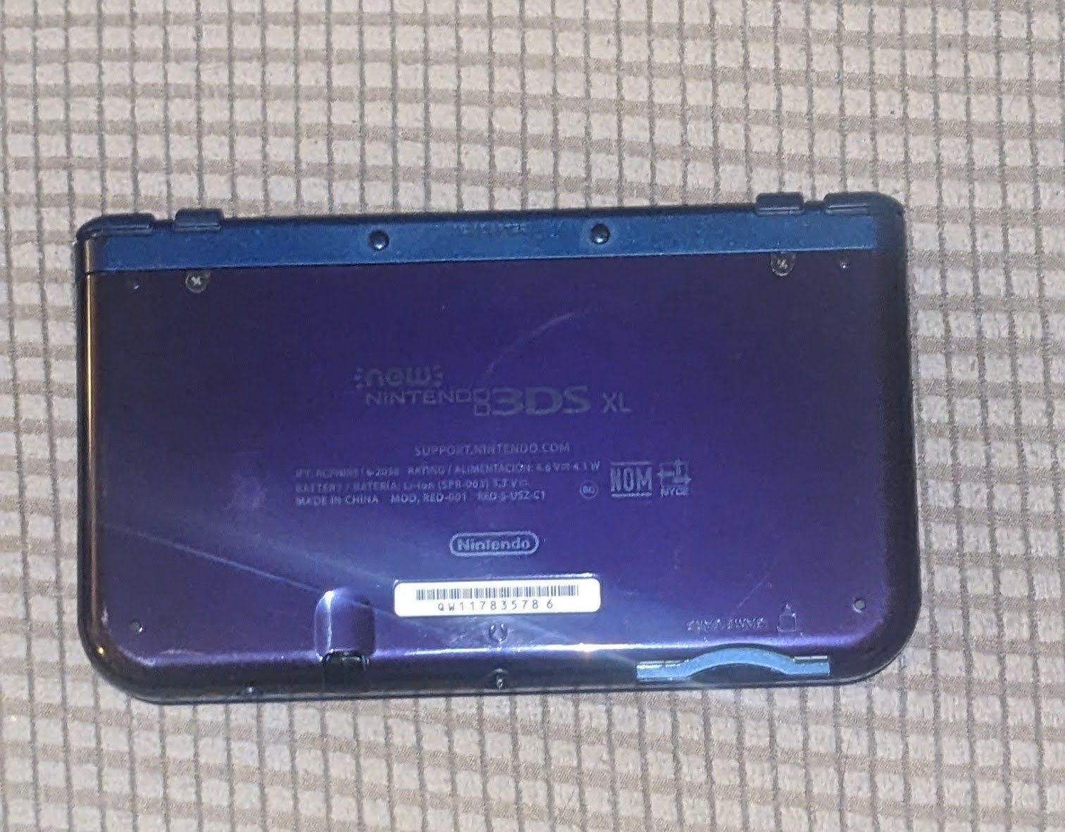 New Nintendo 3DS XL Galaxy Edition Handheld System – Purple with Case & Charger