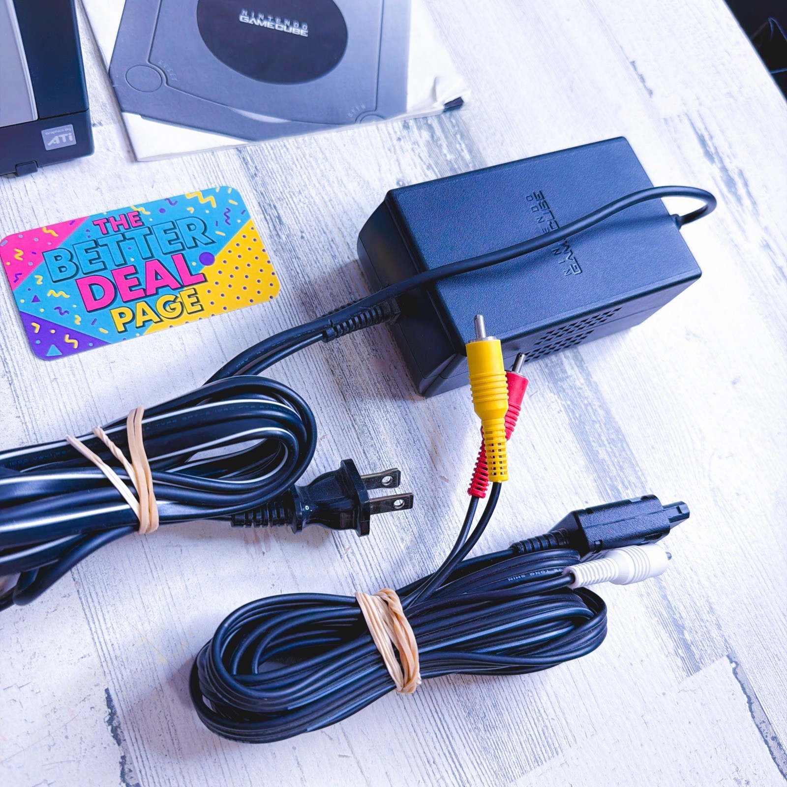 Nintendo GameCube Console Bundle Black DOL-001 – 1 OEM Controller Tested Clean
