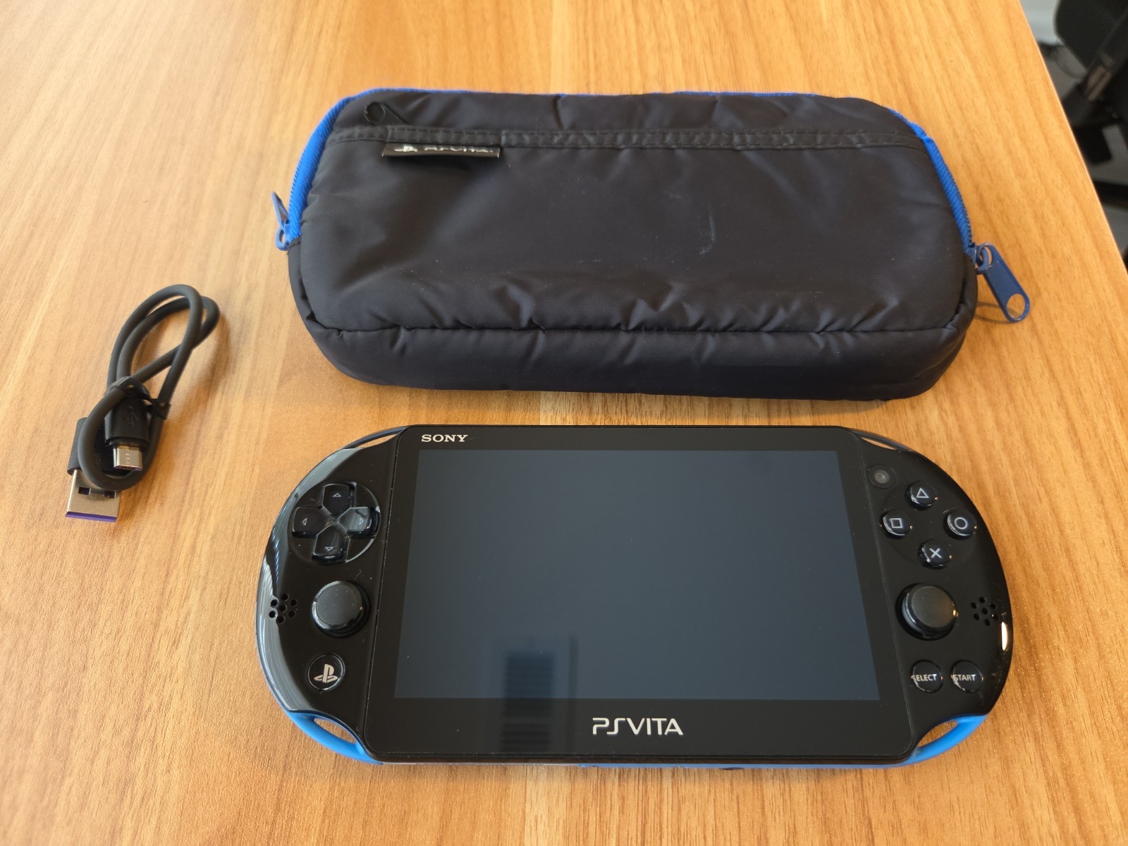 Sony PlayStation Vita Slim PS VITA Pch-2000 Black And Blue Console US SELLER