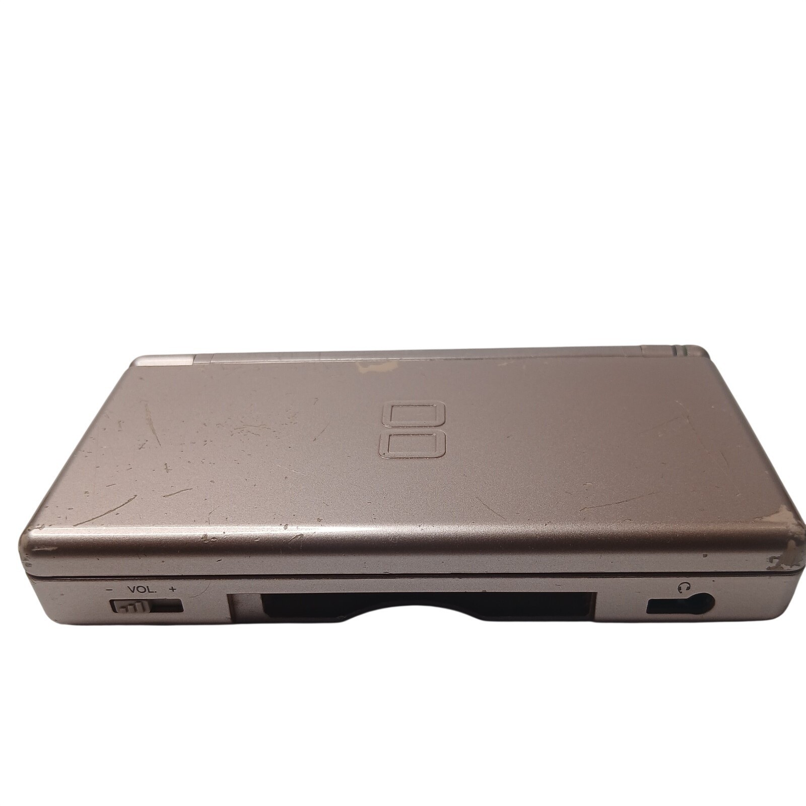 Nintendo DS Lite Gaming Console Kids OS Rose Gold Metallic Dual Screen GBA Slot