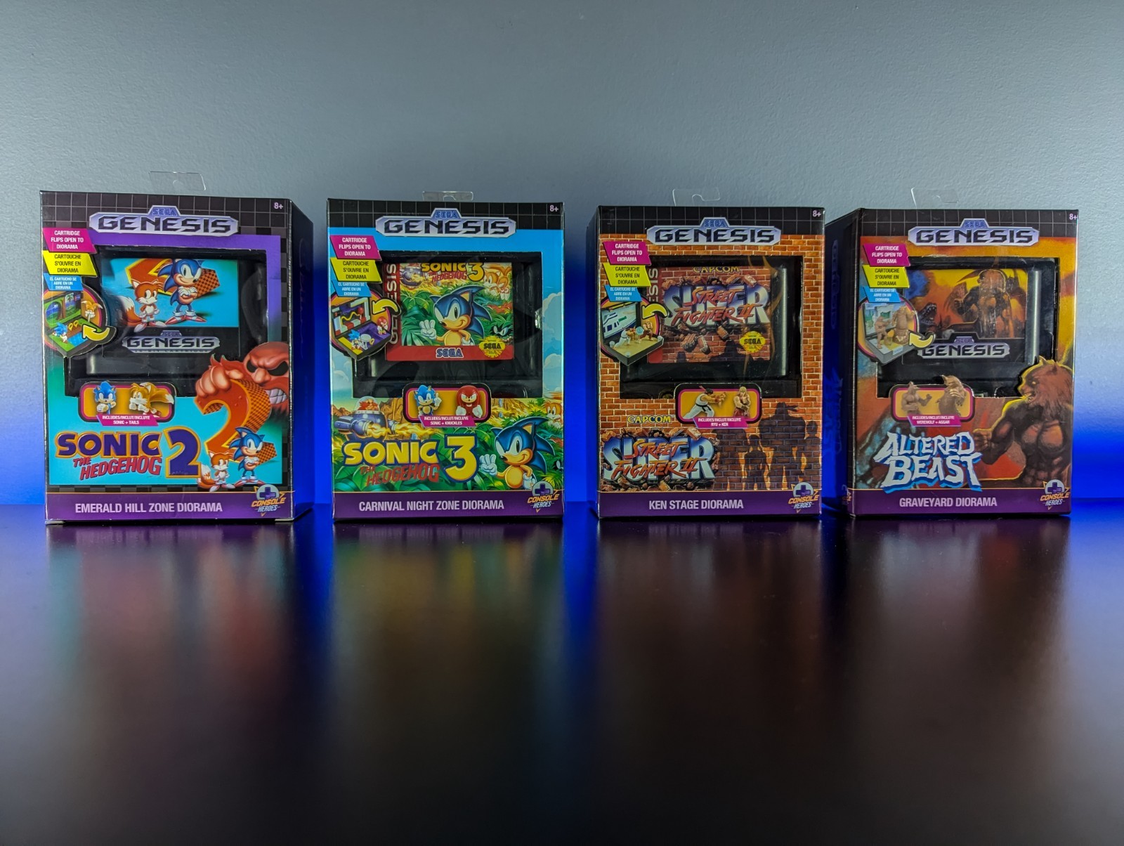 🔥 COMPLETE Sega Genesis Sonic Supervillain 5-Piece Set By Console Heroes 🔥