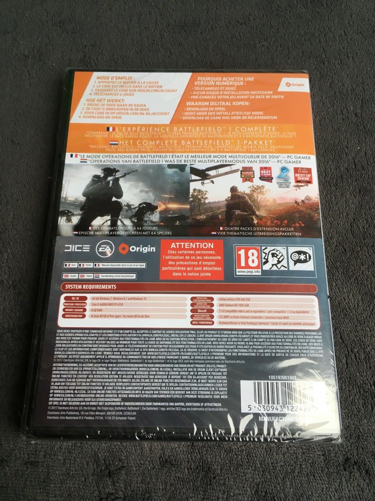 Pc Battlefield 1 Revolution French Version New