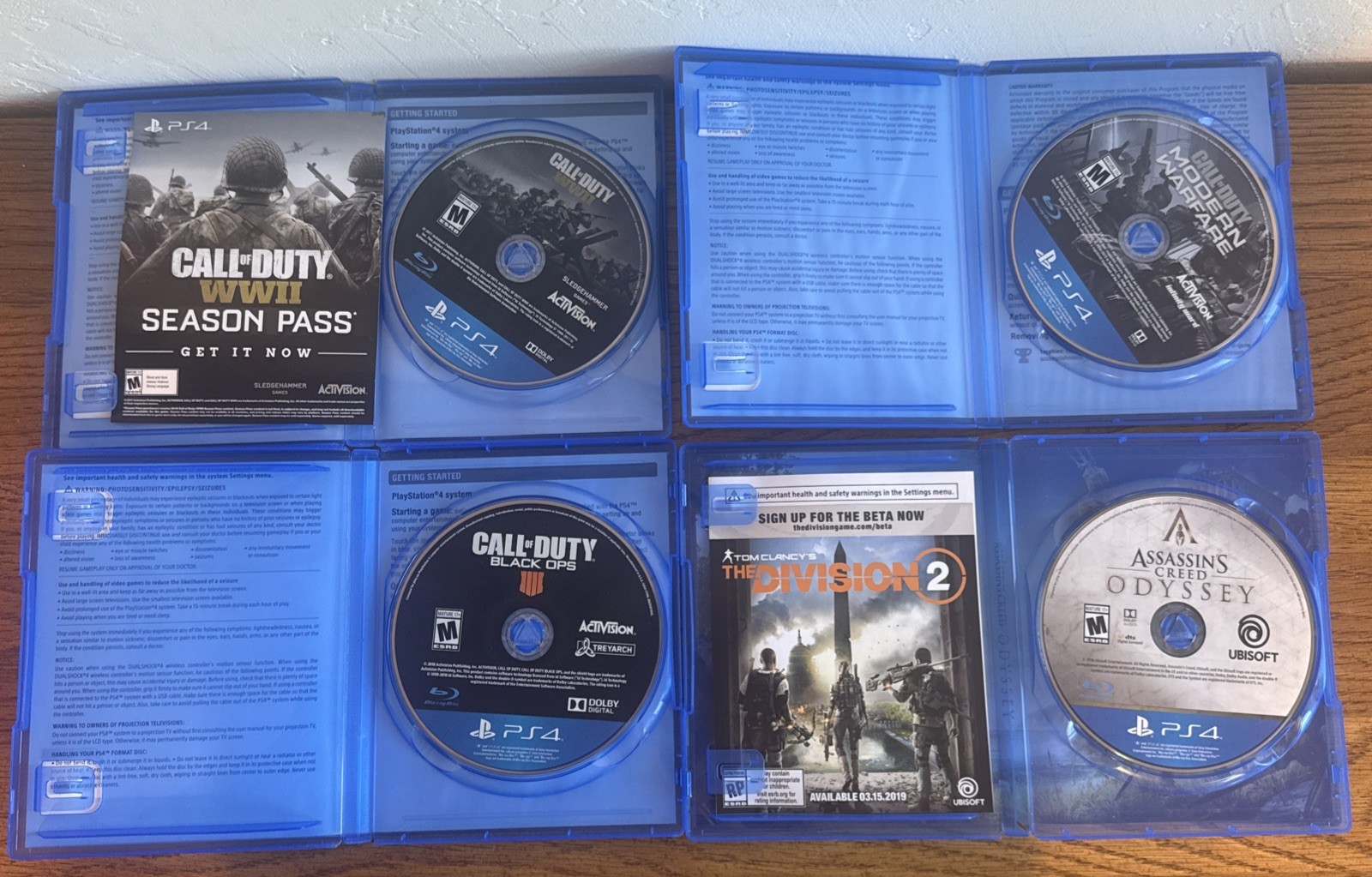 Sony PlayStation 4 Slim 1TB Black Console Bundle 16 Games 2 Remotes Cords Reset