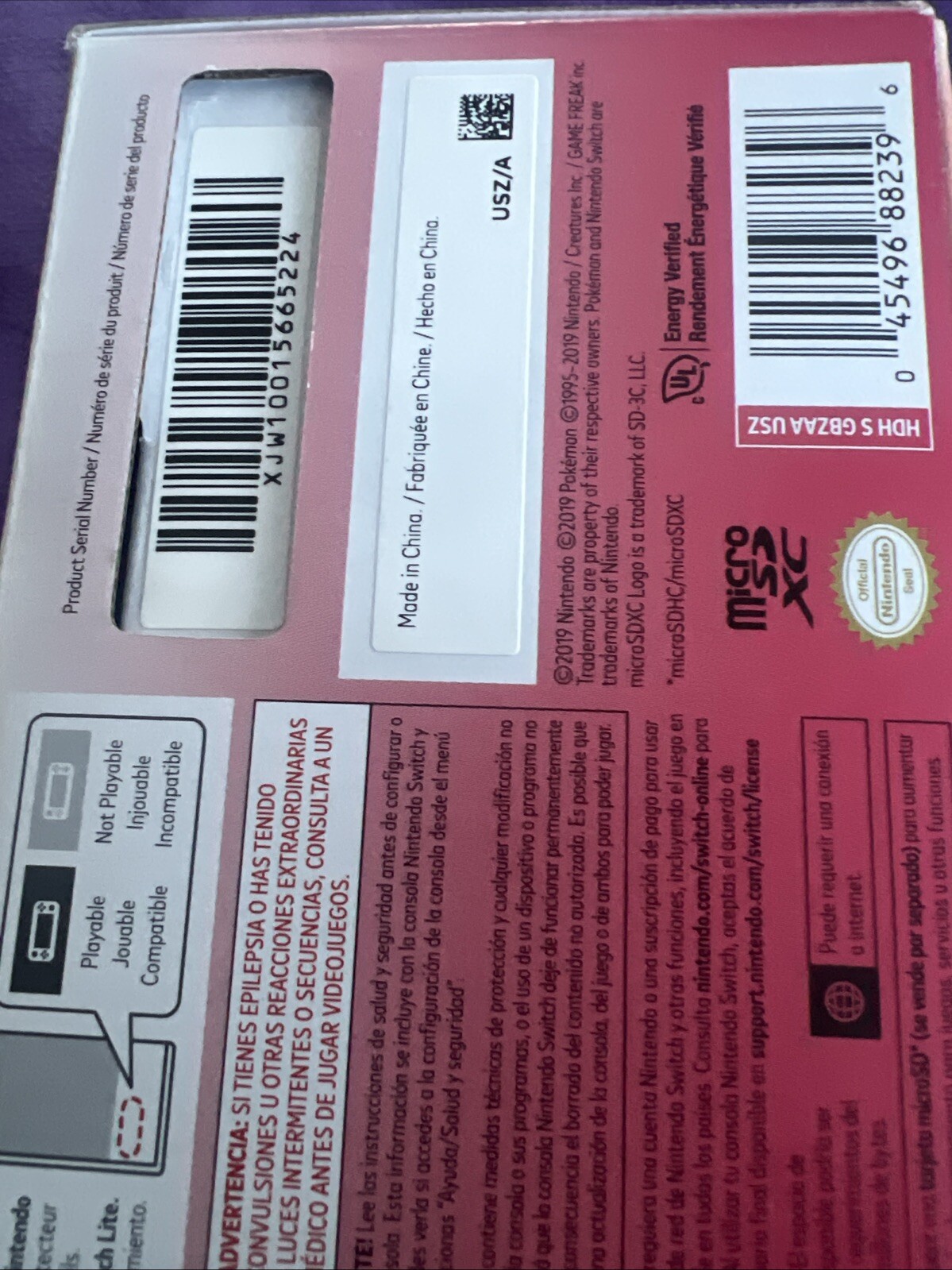 Nitendo Switch Lite Zacian and Zamazenta Game Console Brand New