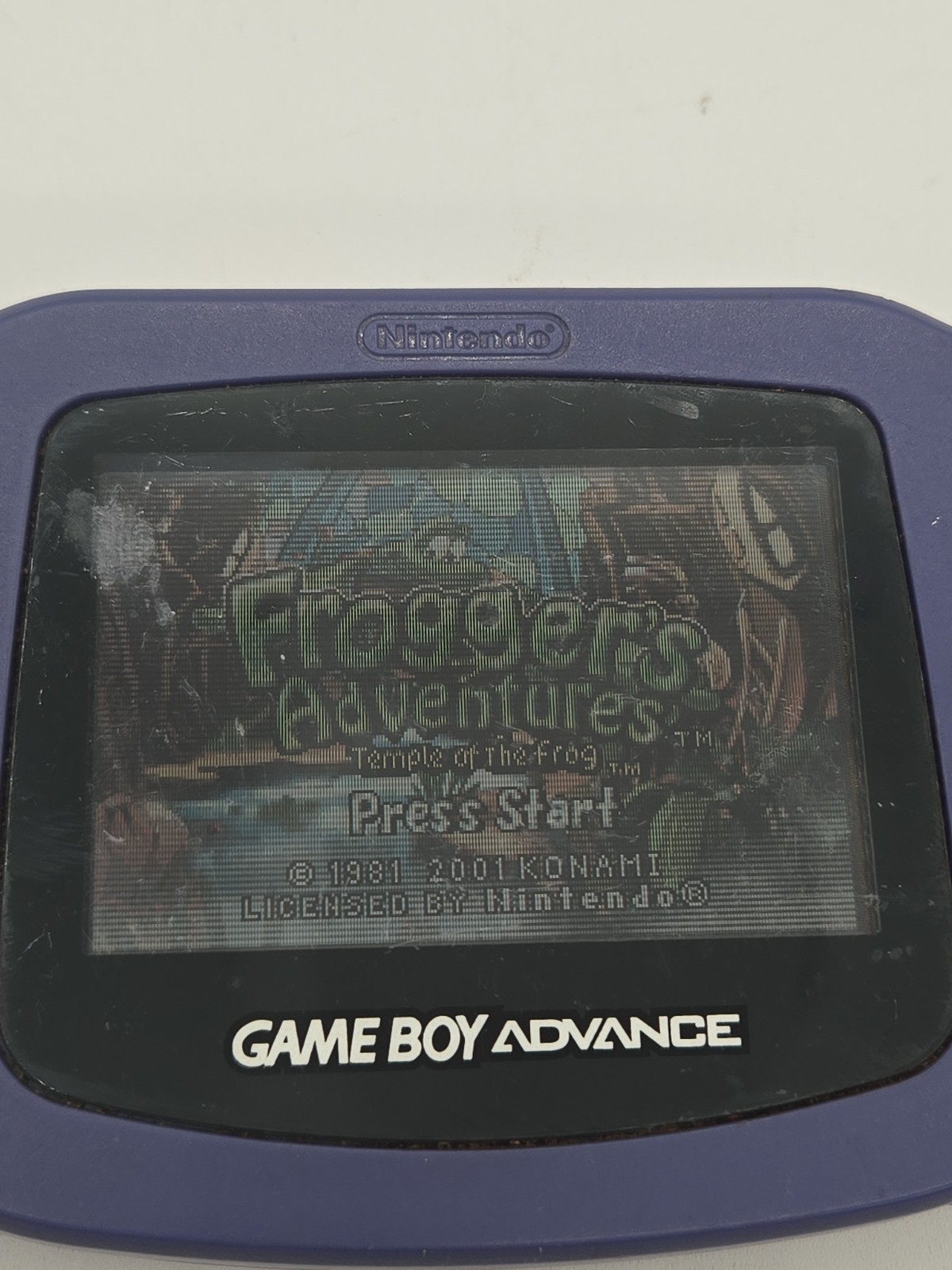 Nintendo Gameboy Advance AGB001 Cobalt Indigo Blue Handheld System Console GBA