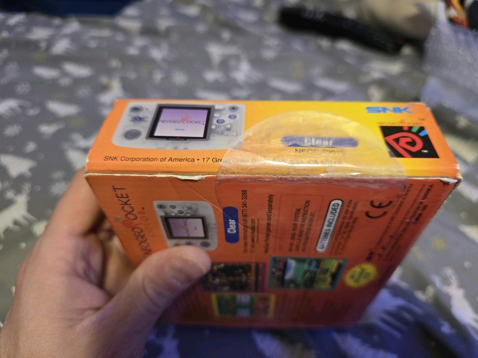 NEO GEO POCKET COLOR Console Solid Silver – BOX ONLY! Great Condition!