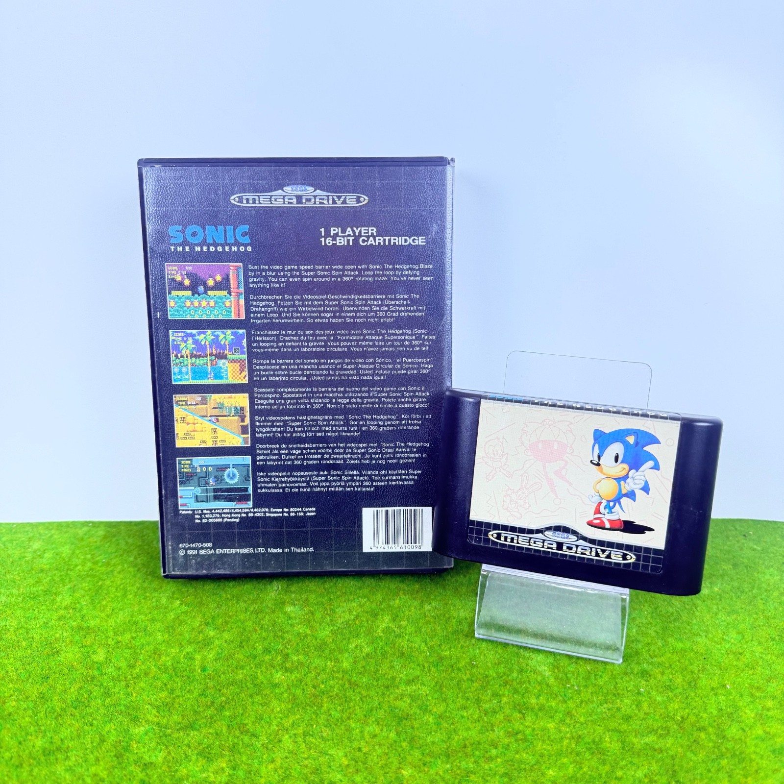 SEGA MEGA DRIVE 16-BIT CONSOLE PRECIOUS GAMES 💎 GAME BOX – HEADED 🎁