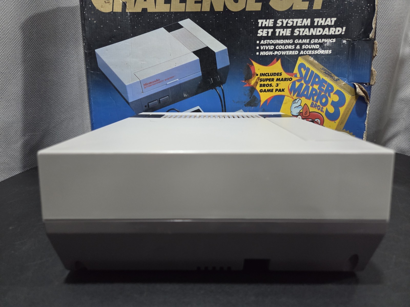 1992 Nintendo NES CHALLENGE SET In Box W/ Super MARIO Bros. 3 CIB NO Styrofoam