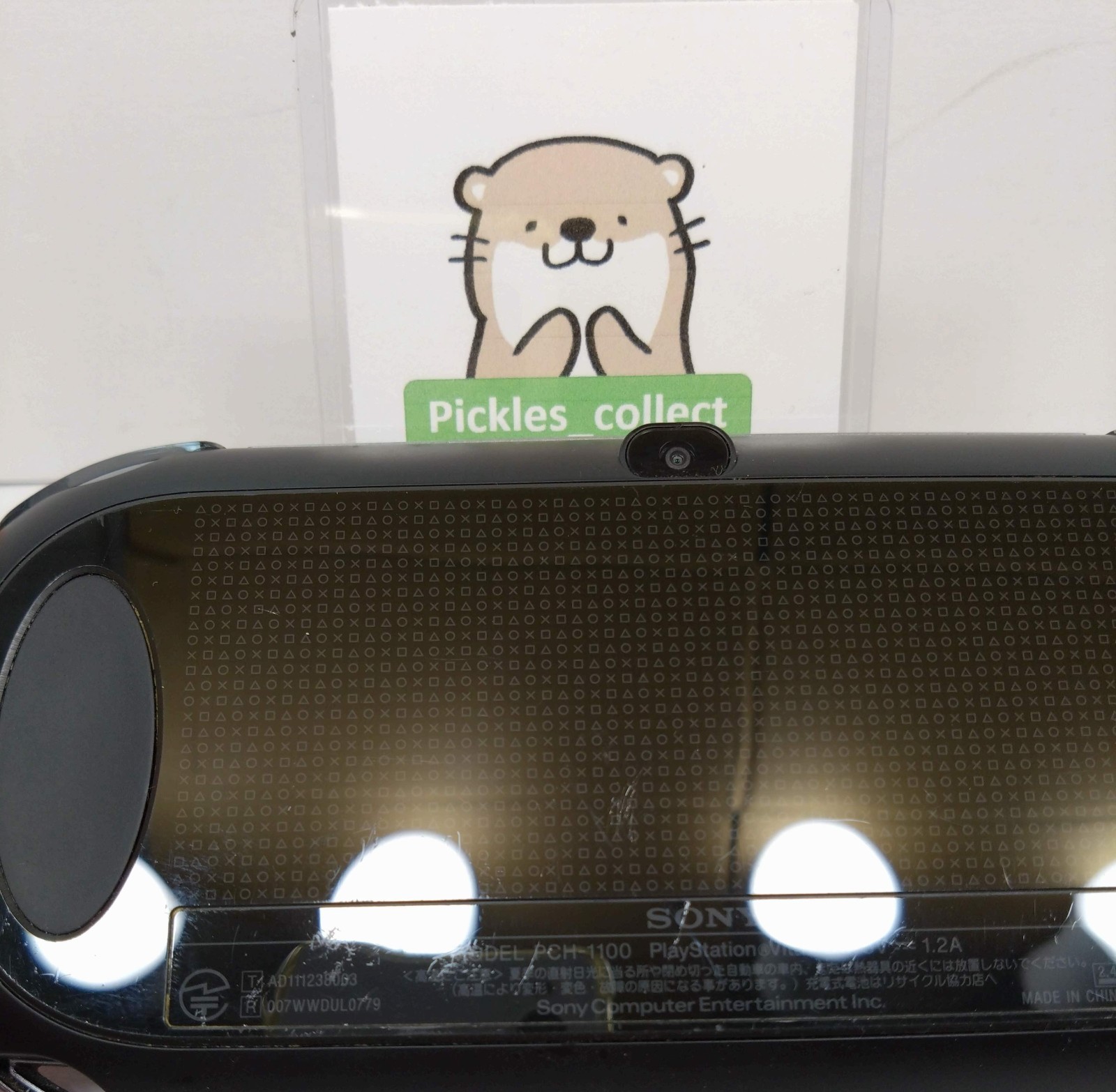 PS Vita Crystal Black PCH 1100 Console w/8GB Wi-Fi PSV Tested Sony 0316E