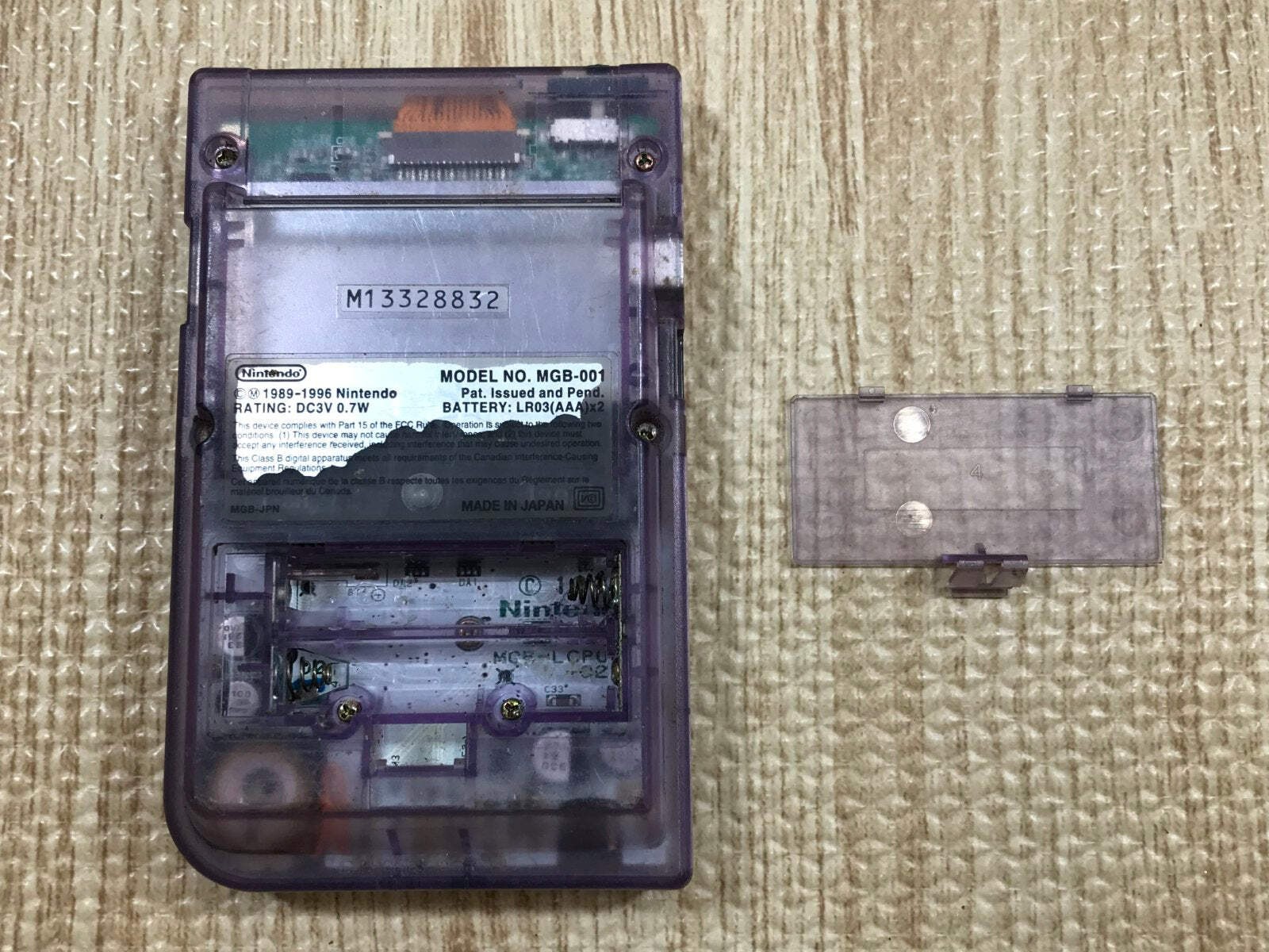 GameBoy Pocket Clear Purple Console Nintendo Japan – Tested Working LG9024