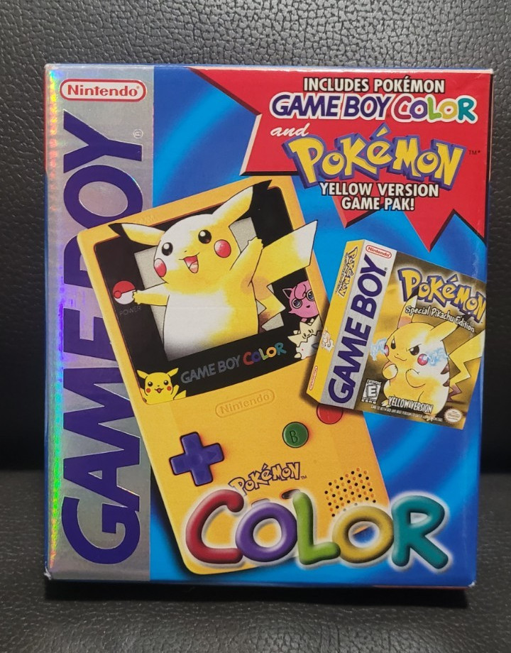 Nintendo Game Boy Color Pokemon Yellow Version Limited Edition w/ Box Inserts