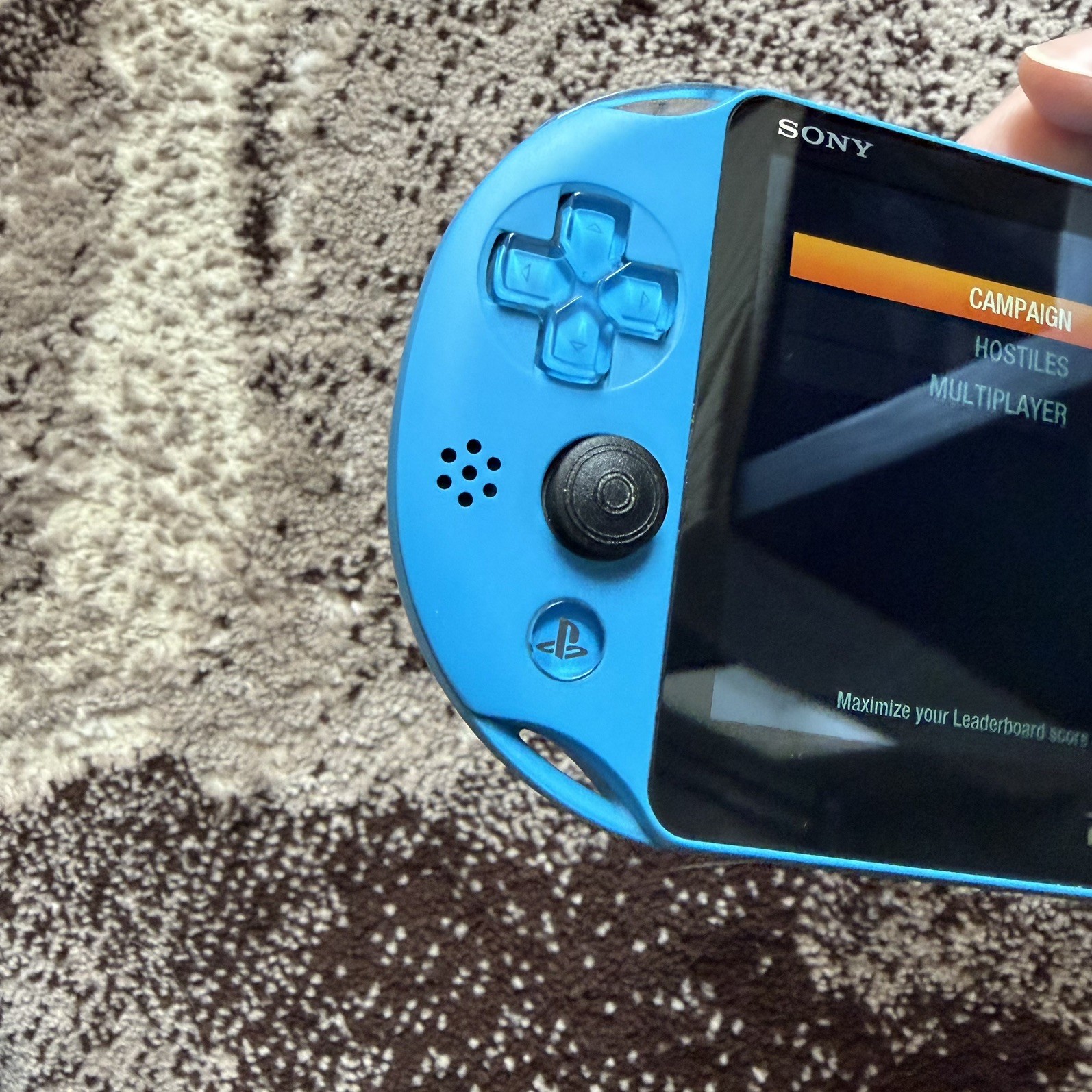 PS Vita Blue PCH-2000 ZA23 Slim Aqua Bundle, 2 Games + Charger 16GB Memory