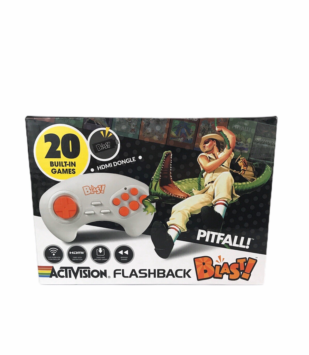 ActiVision Flashback Blast PITFALL 20 Built-In Games Retro Classic HDMI Gaming
