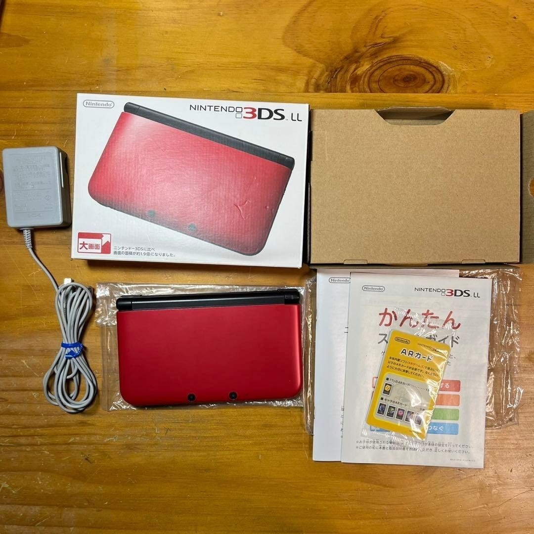 Nintendo 3DS LL Red x Black 6149 From Japan