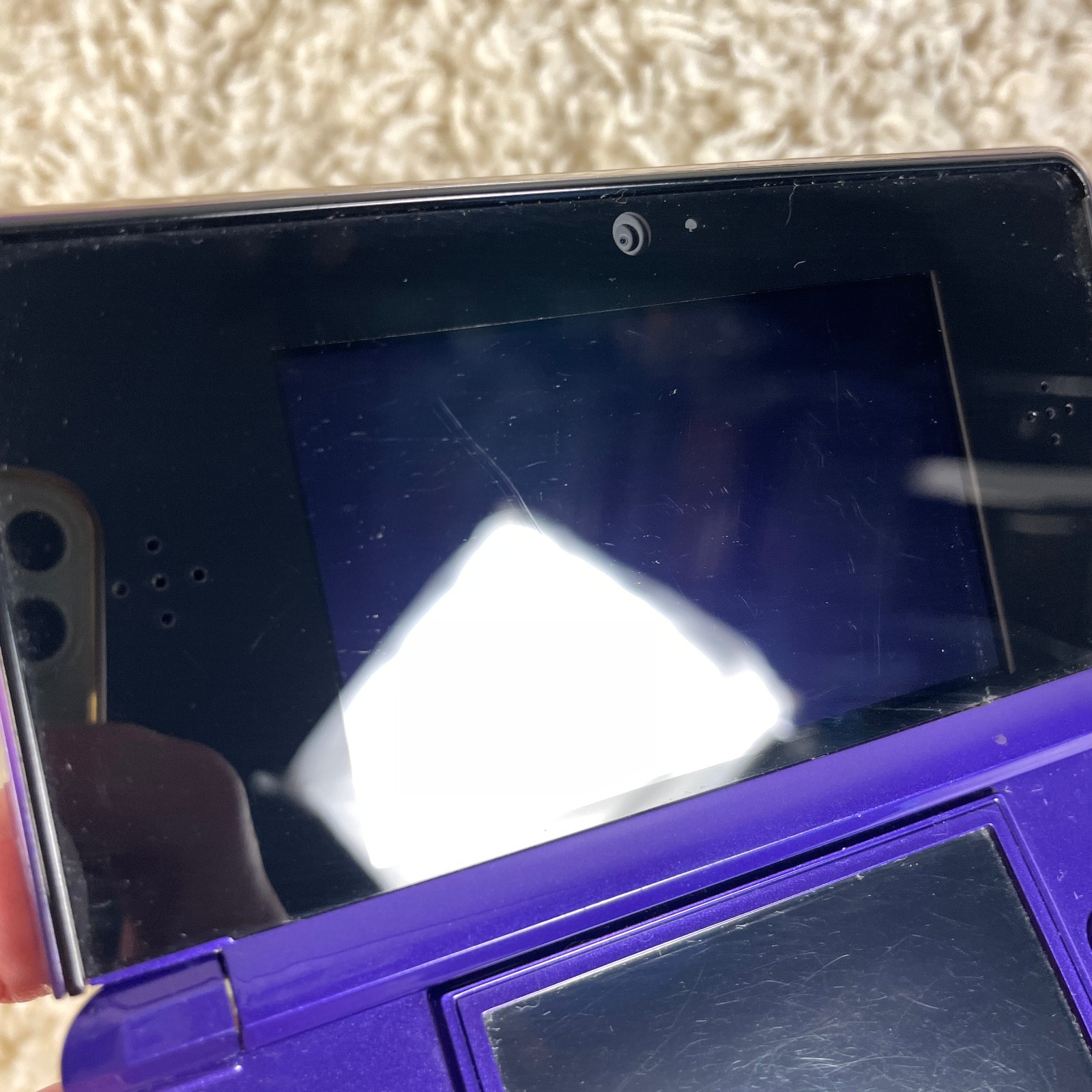 Nintendo 3DS Midnight Purple Handheld Console System CTR-001 Tested