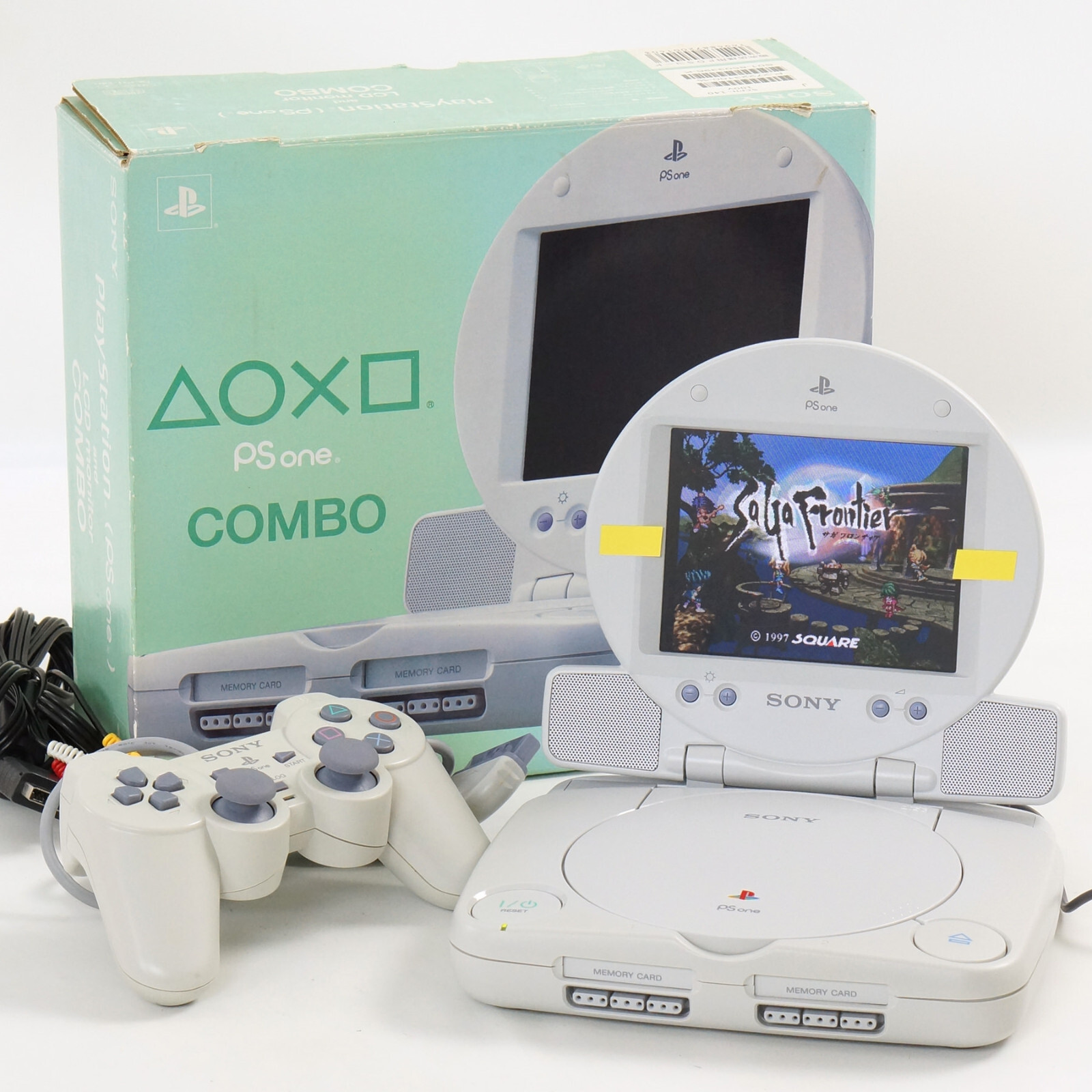 PS one Console Boxed SCPH-100 LCD MONITOR SONY Tested System -NTSC-J A8503396C