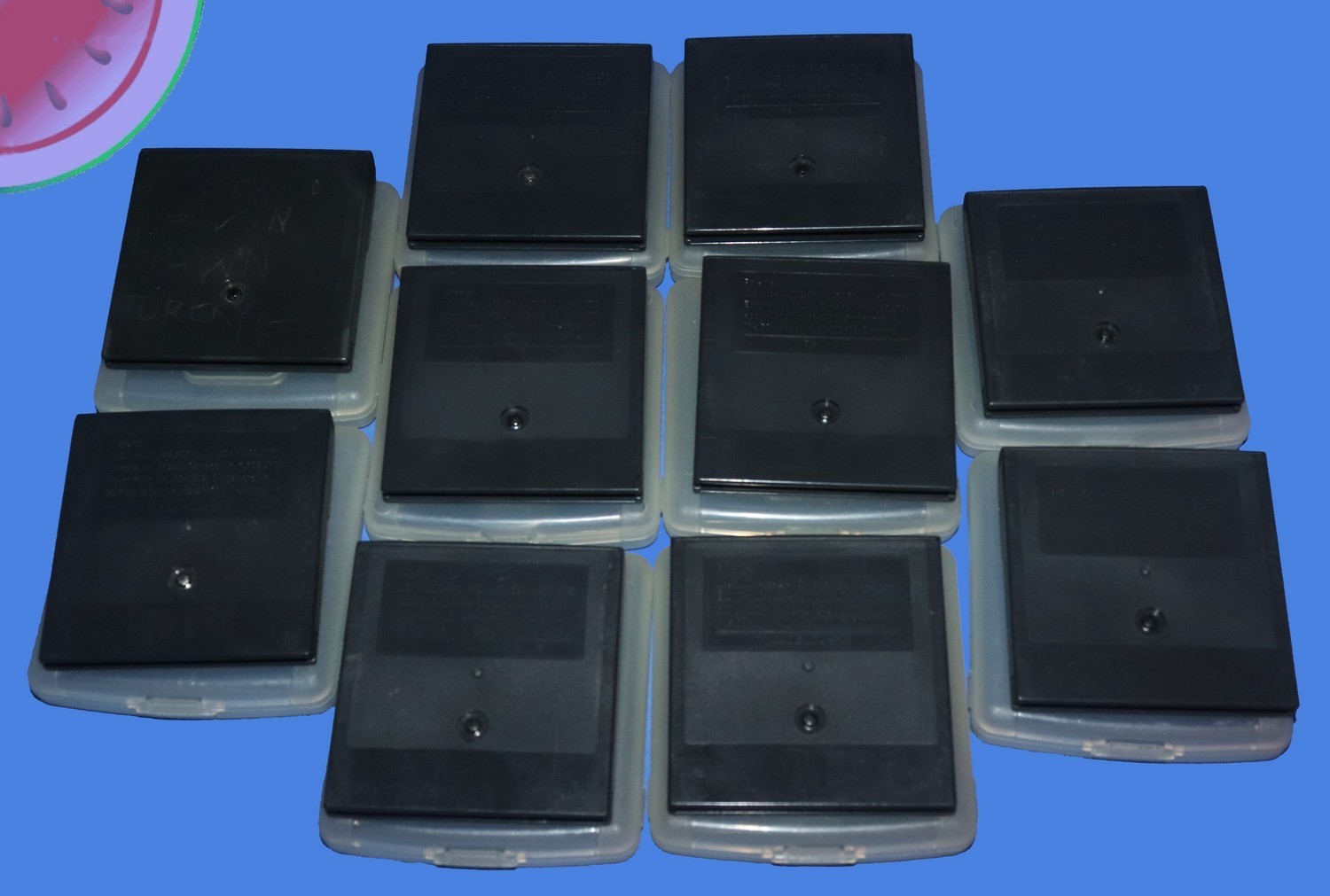 WORKING Blue Sega GAME GEAR System Recapped, 10 Games, Glass Lens, Carrying Case