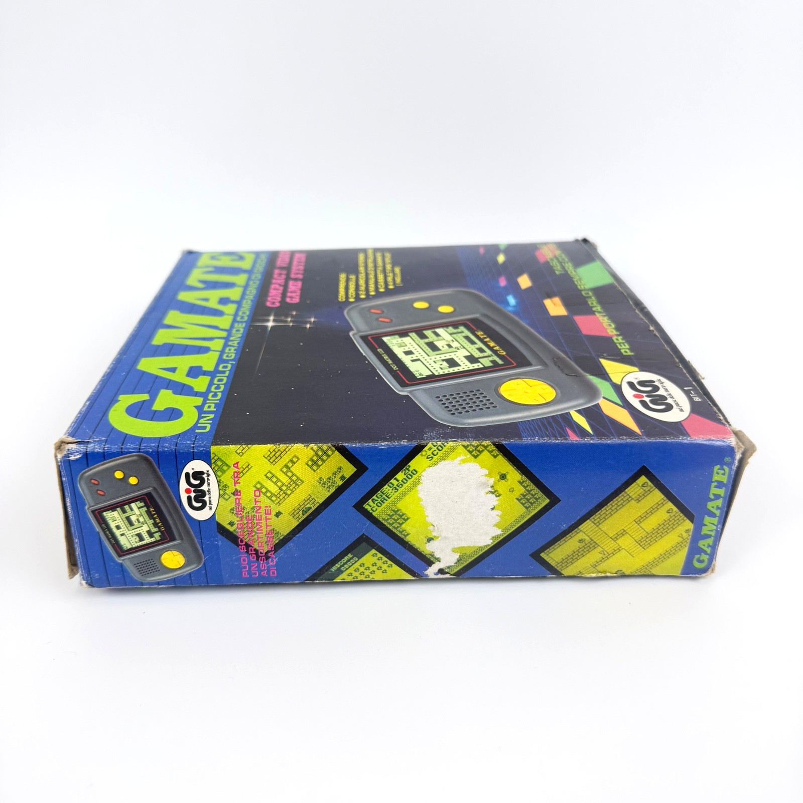1990 GIG GAMATE BIT CORPORATION CONSOLE💎+ BOX & GAMES RARE – TESTED 🎁
