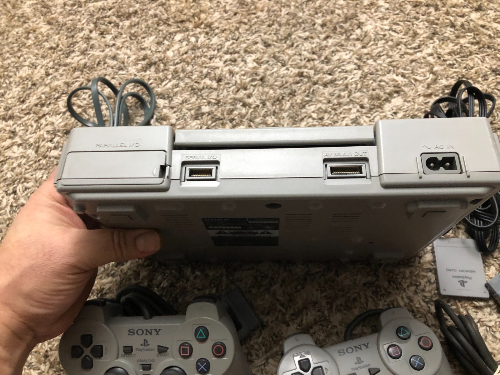 Sony PlayStation 1 Game Console – Gray w/ 2 OEM Controllers, Memory Card Tested2