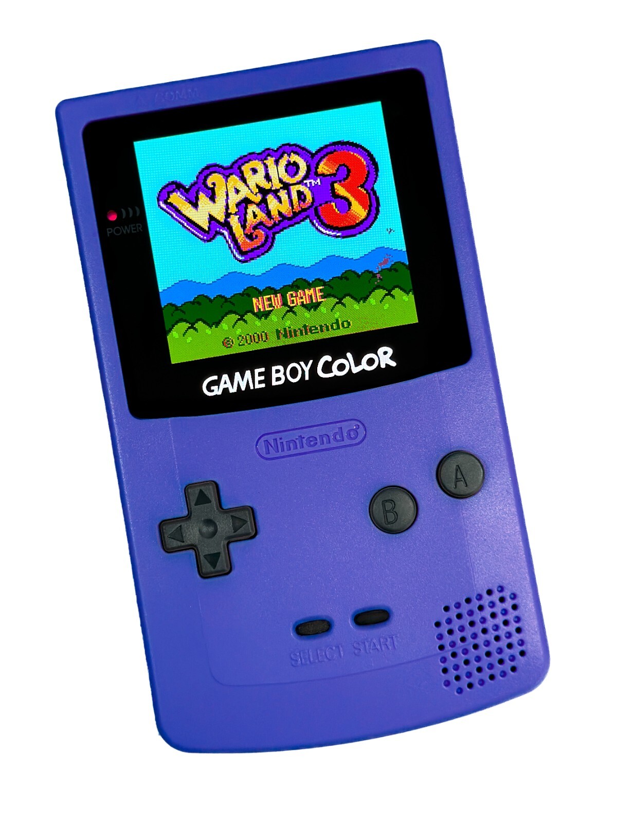 Nintendo Game Boy Color System GBC AMOLED OLED Q5 Touchscreen LCD Grape Purple