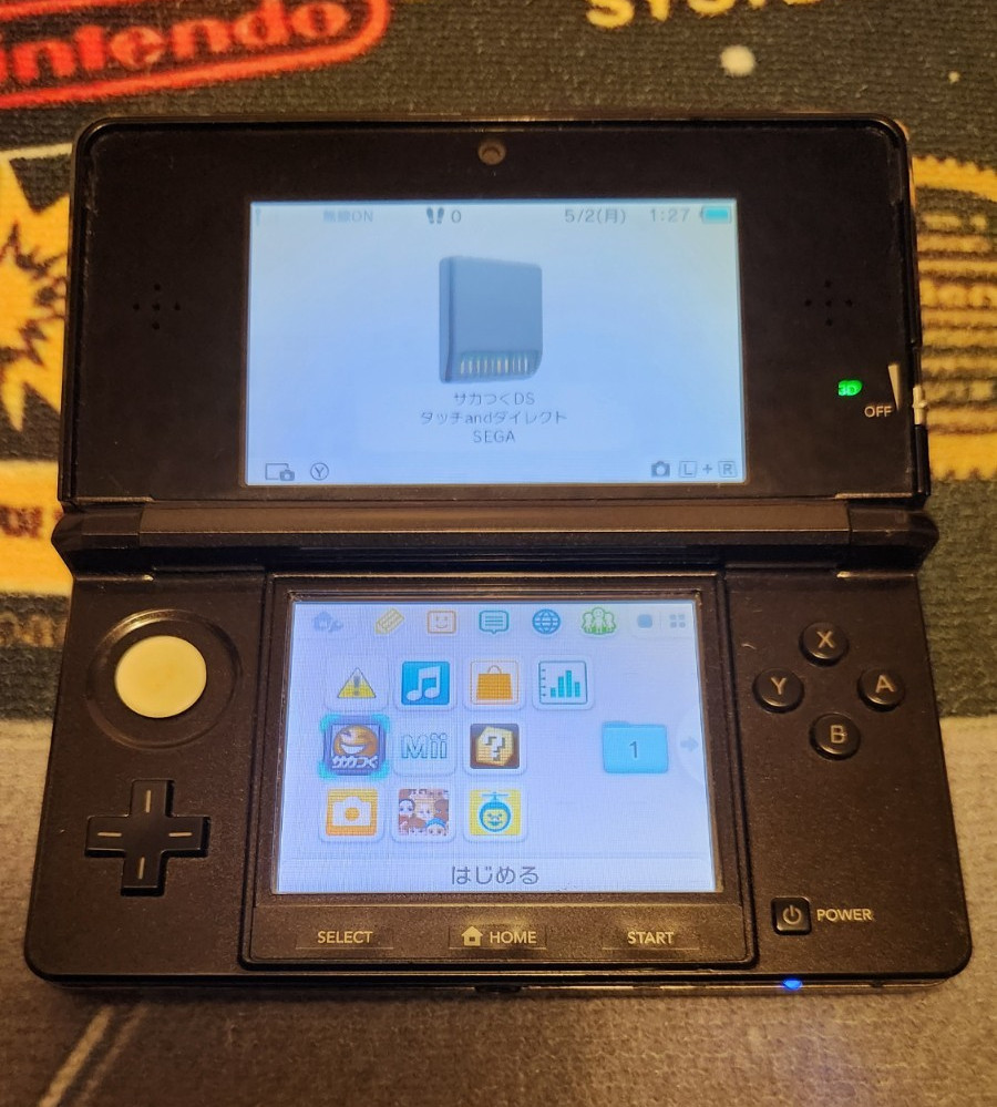 Nintendo 3DS CTR-001 Black( Japanese Regionlocked) (Please Read Description)