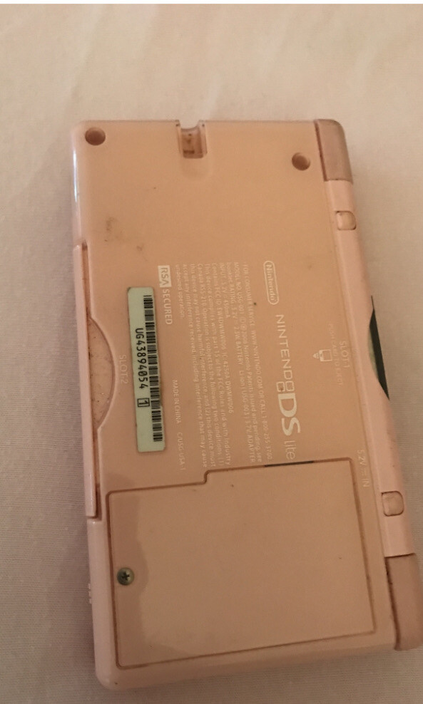 Nintendo DS Lite Coral Pink Console game boy Collector Item.