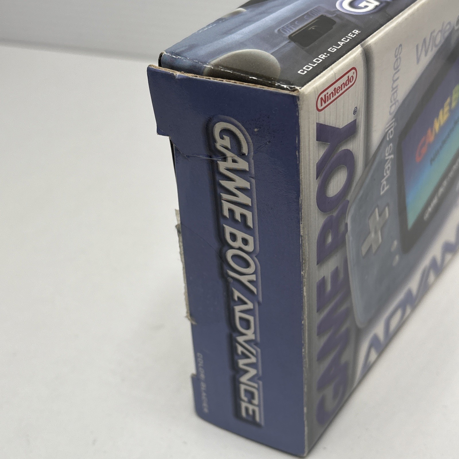 Nintendo GameBoy Advance Glacier Console w/ Box + Pokémon Sapphire JP Tested GBA