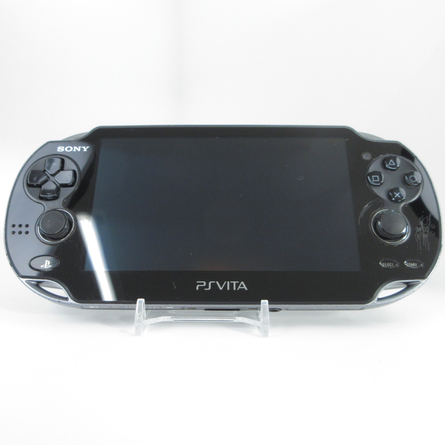 【Very Good】Sony PS Vita PCH-1000 Crystal Black Wi-Fi Model Console only #Arr1011