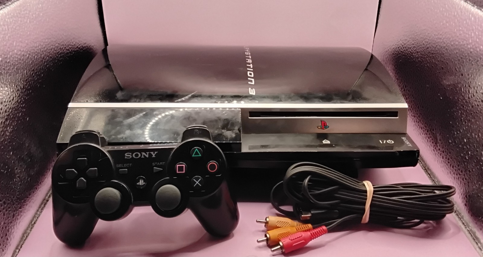 Sony PlayStation 3 CECHL01 80GB – Discs Get Stuck In Drive. W/ AV & Working Cont