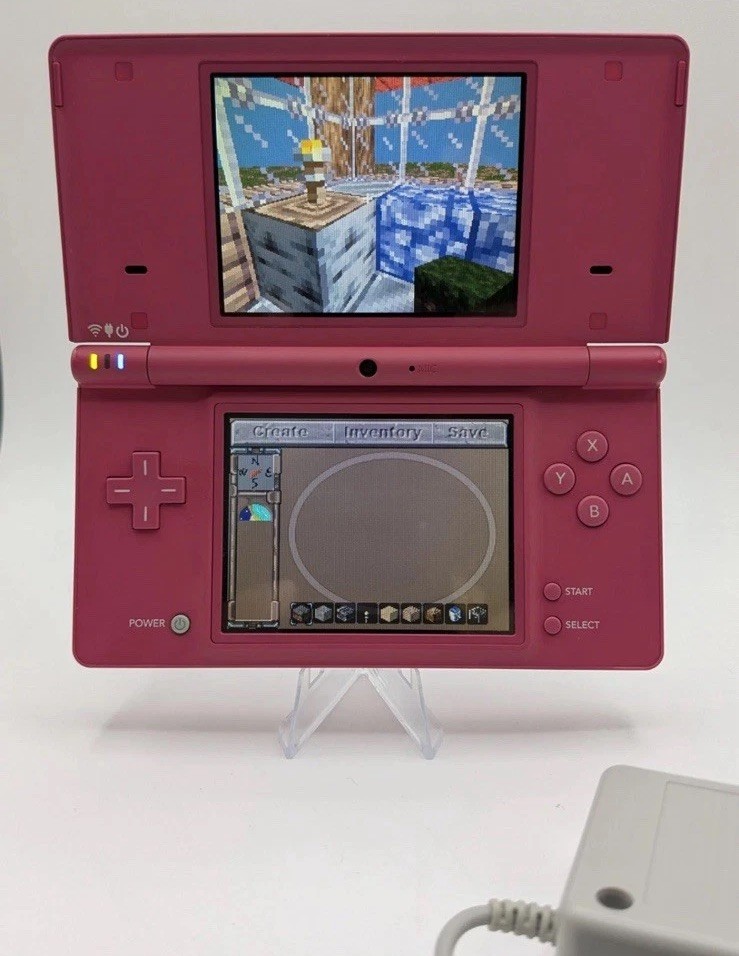 Nintendo DSi Hot Pink Console Bundle w/ Charger & 16GB SD Card
