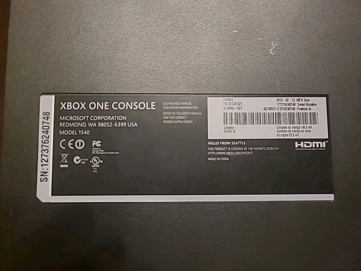 Microsoft Xbox One 500GB Console with Controller & Power Supply Tested
