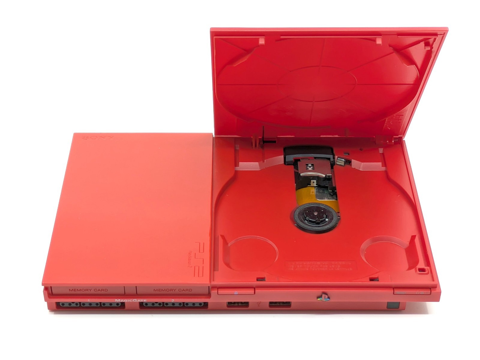 Sony PS2 Slim Cinnabar Red SCPH-90000 CR Console NTSC-J Tested Working