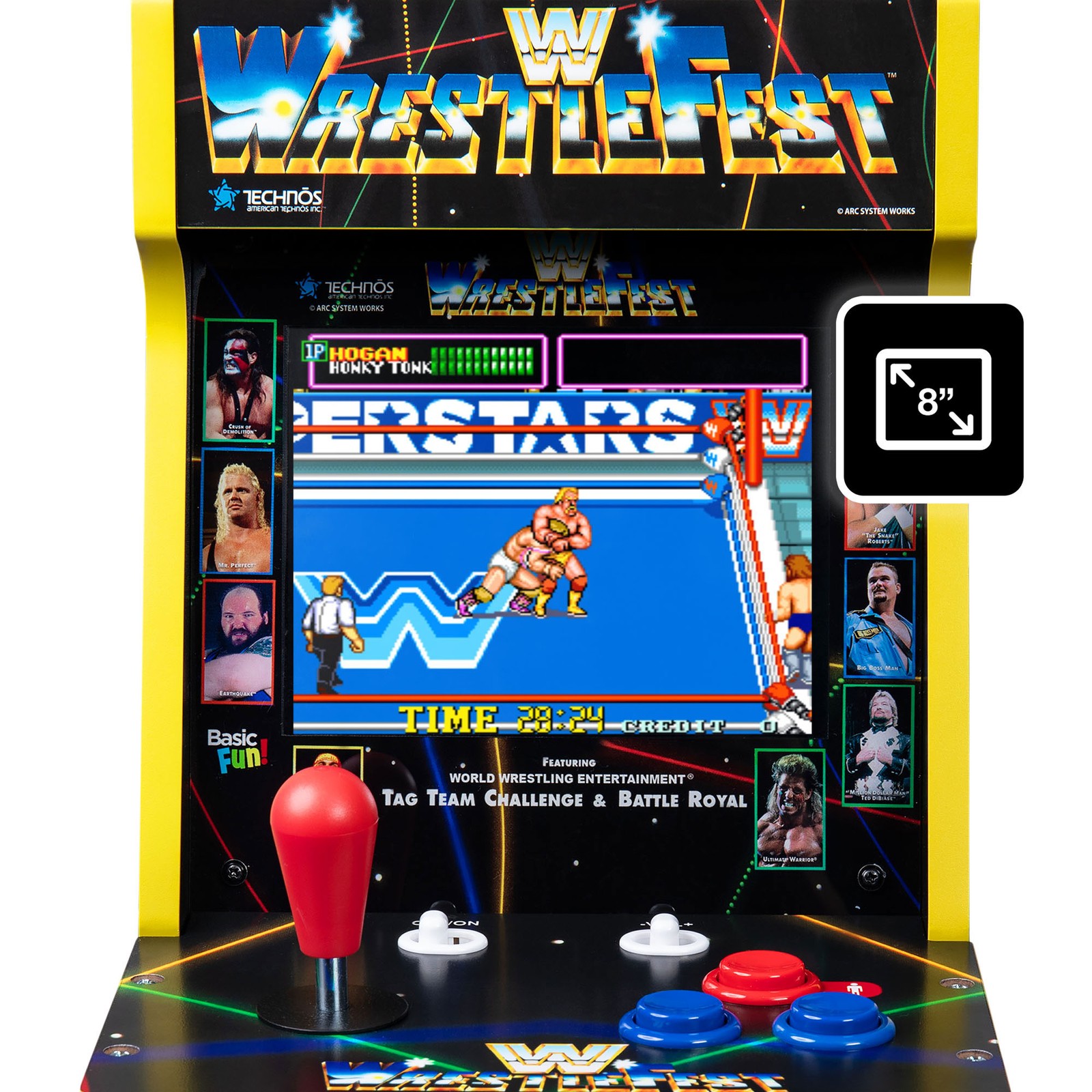 Arcade Classics WWE Counter Series Game with 8″ Liquid Crystal Screen & 4 Games