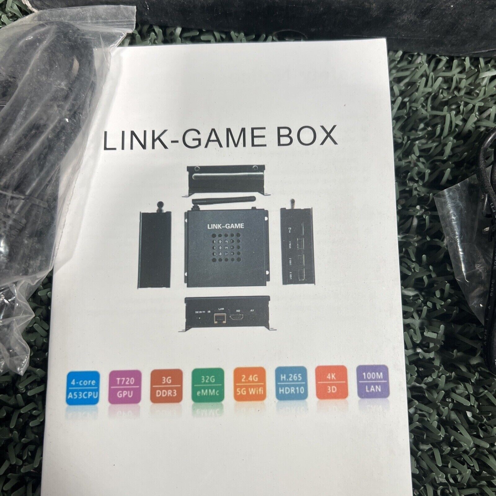LINK-GAME VIDEO GAME BOX DE-B1-1.0 4 CORE A53CPU T720 GPU 3G DDR3 32G eMMc (#R13