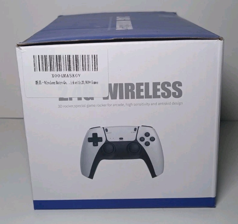 4K Game Stick Pro HDMI Wireless Retro Console 64GB + 2 Controllers M15 Plus NIB