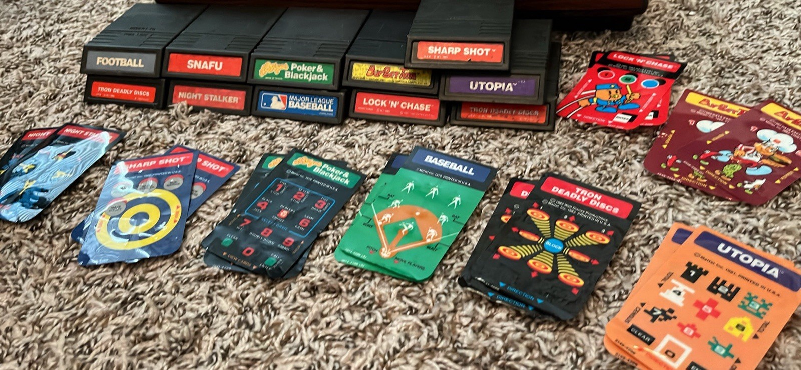 Mattel Intellivision Game Console With Games 2609