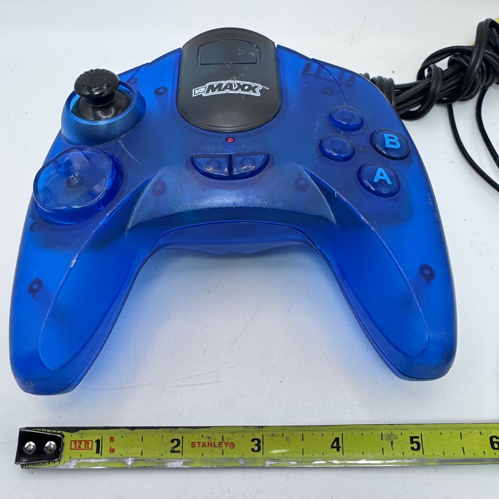 VS MAXX Plug and Play TV Games Controller Translucent Blue Retro Handheld System