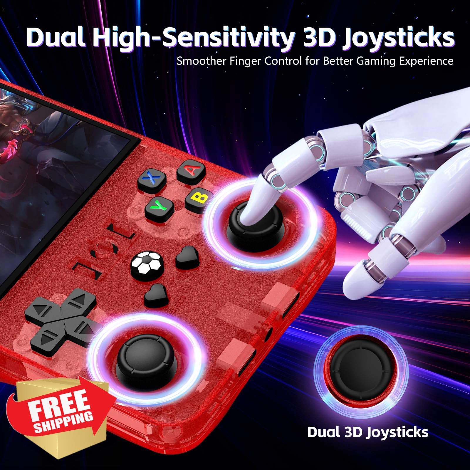 AISLPC R36MAX Game Console 4.0″ Red 64GB