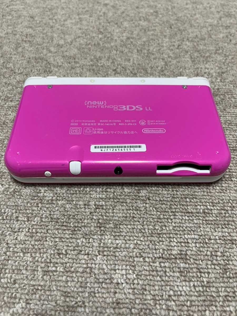 New Nintendo 3DS XL LL White x pink Console region Japanese B994