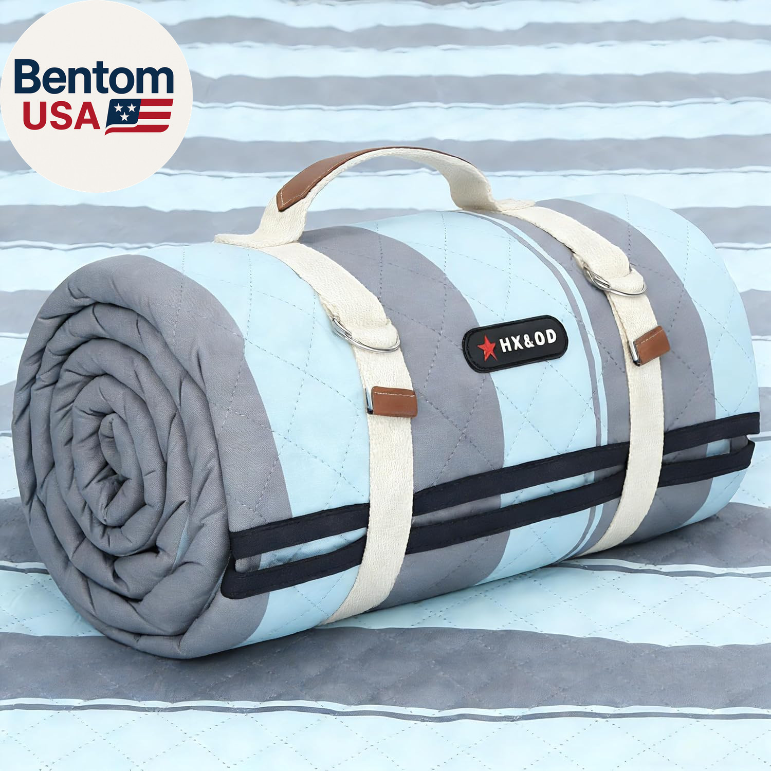 Extra Large Picnic Outdoor Blanket, 80”X80” Waterproof Picnic Mat Foldable Campi