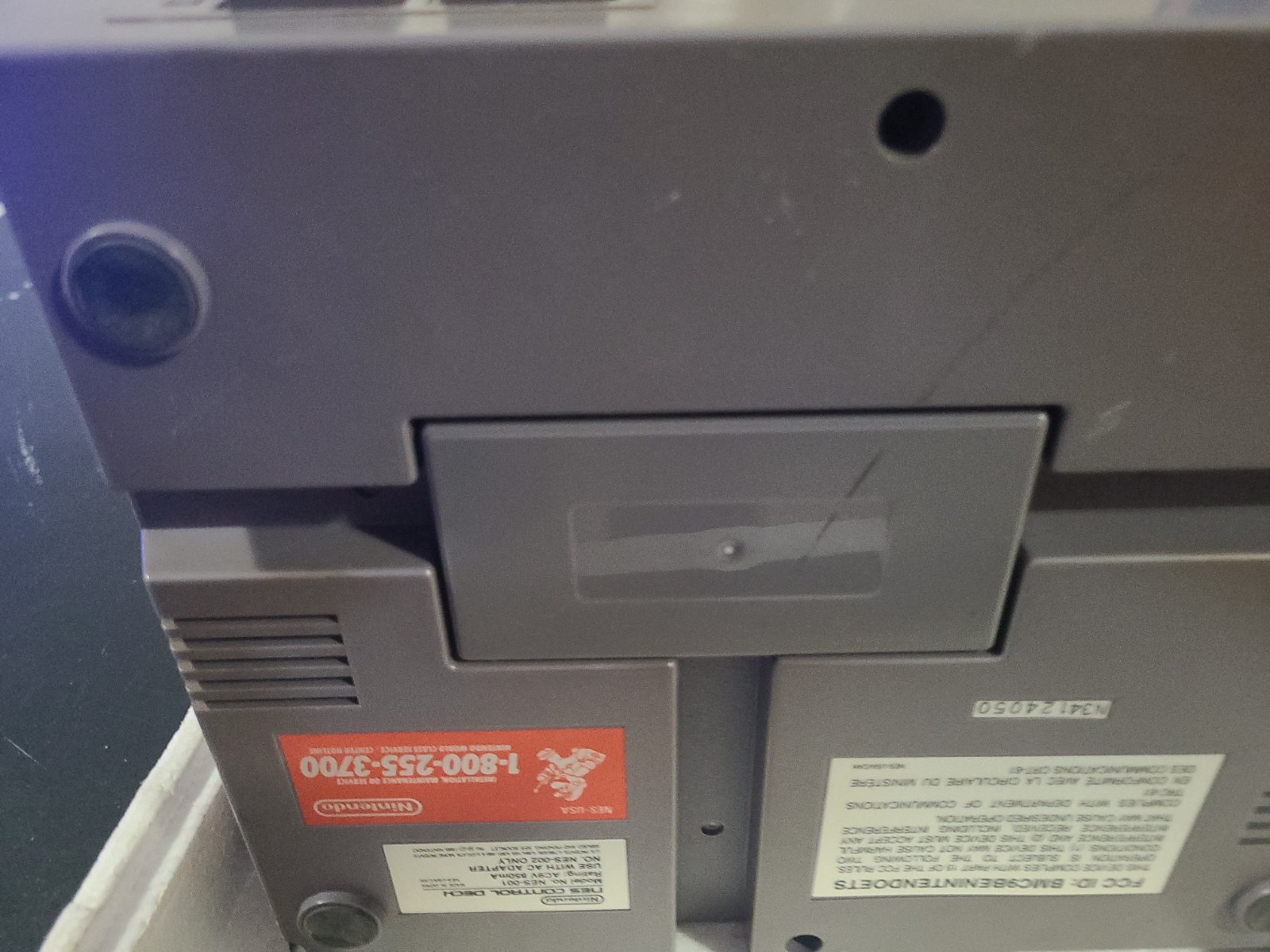 Nintendo NES Console Challenge Set Styrofoam Manauls Console Controlers No Game