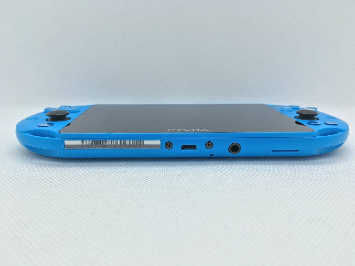 [N MINT] Sony PS Vita Aqua Blue PCH-2000 ZA23 Slim Console Wi-fi w/Box