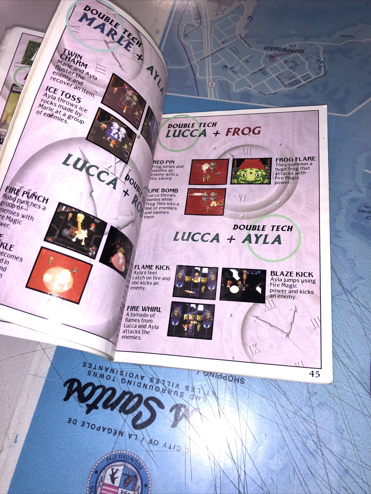 CHRONO TRIGGER SUPER Nintendo Instruction Booklet Manual ENGLISH / SNES