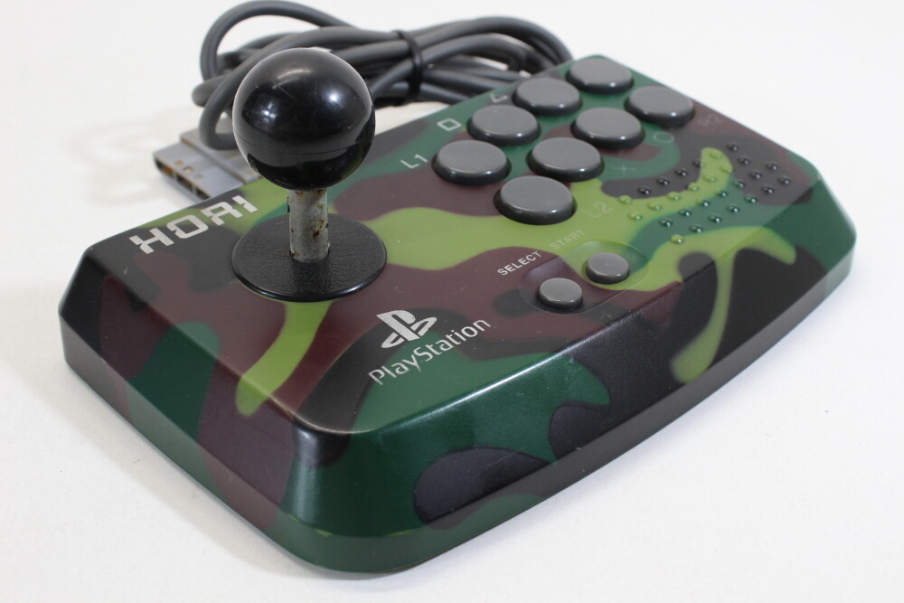 Hori Compact Joystick Meisai Controller HPS-47 Camouflage Rust PlayStation PS2