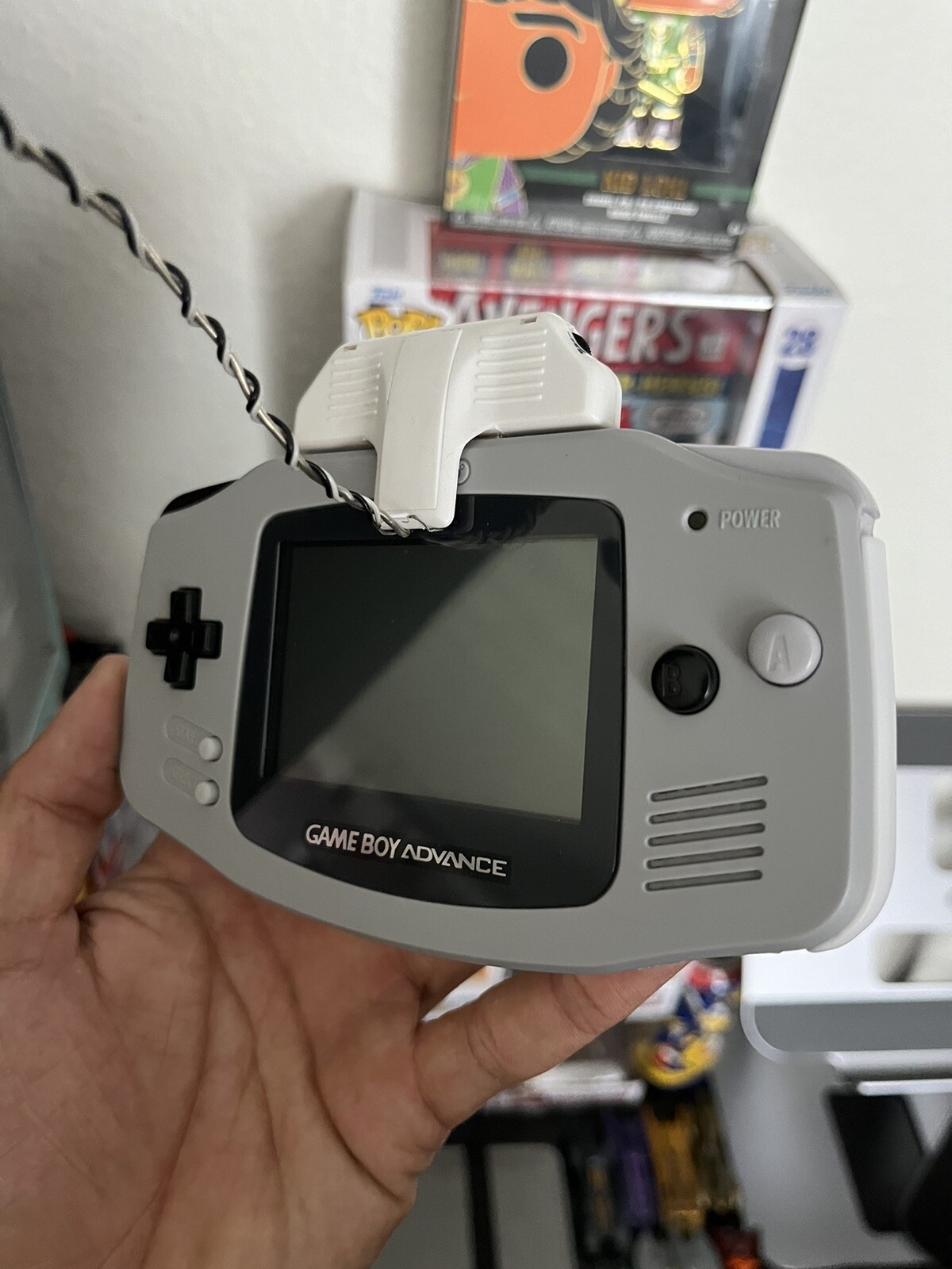 Nintendo Gameboy Advance Console Gray/Black/White Body RE-SHELL RE-WORK RE-DONE