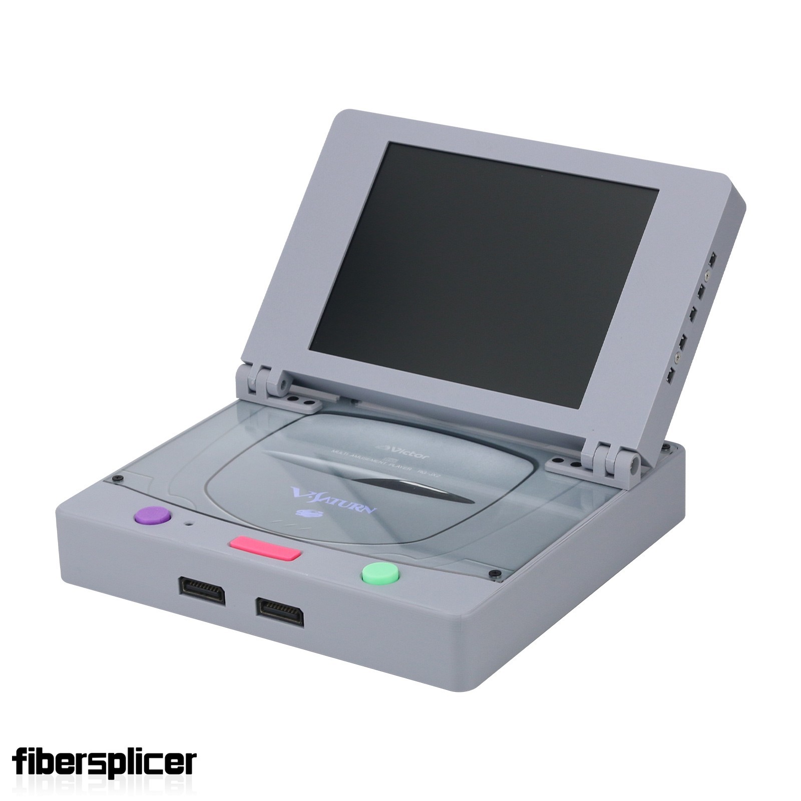 Saturn Slim Combo Game Console 8″ 4:3 LCD and Hifi Stereo Speakers for SS Games