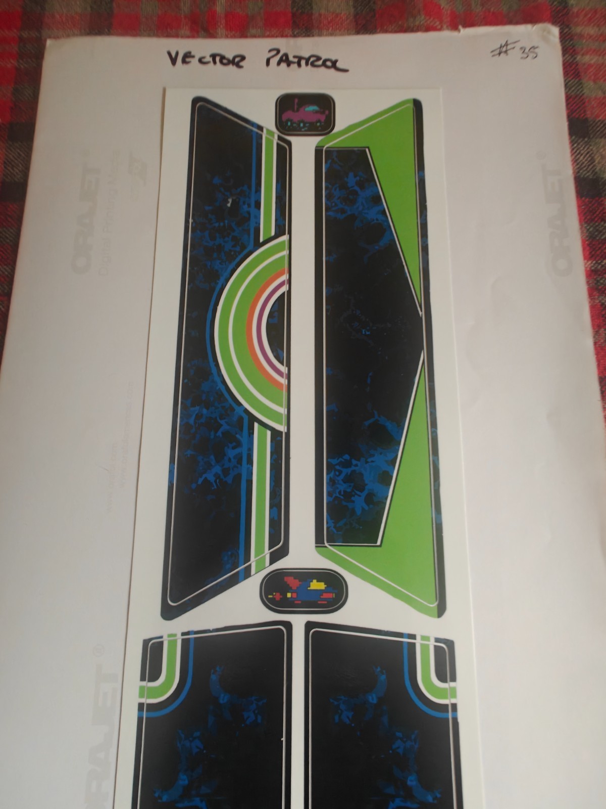 Vectrex Console VectrexWraps VectorPatrol, 1st Edition 35/35 Limited Rare 2014