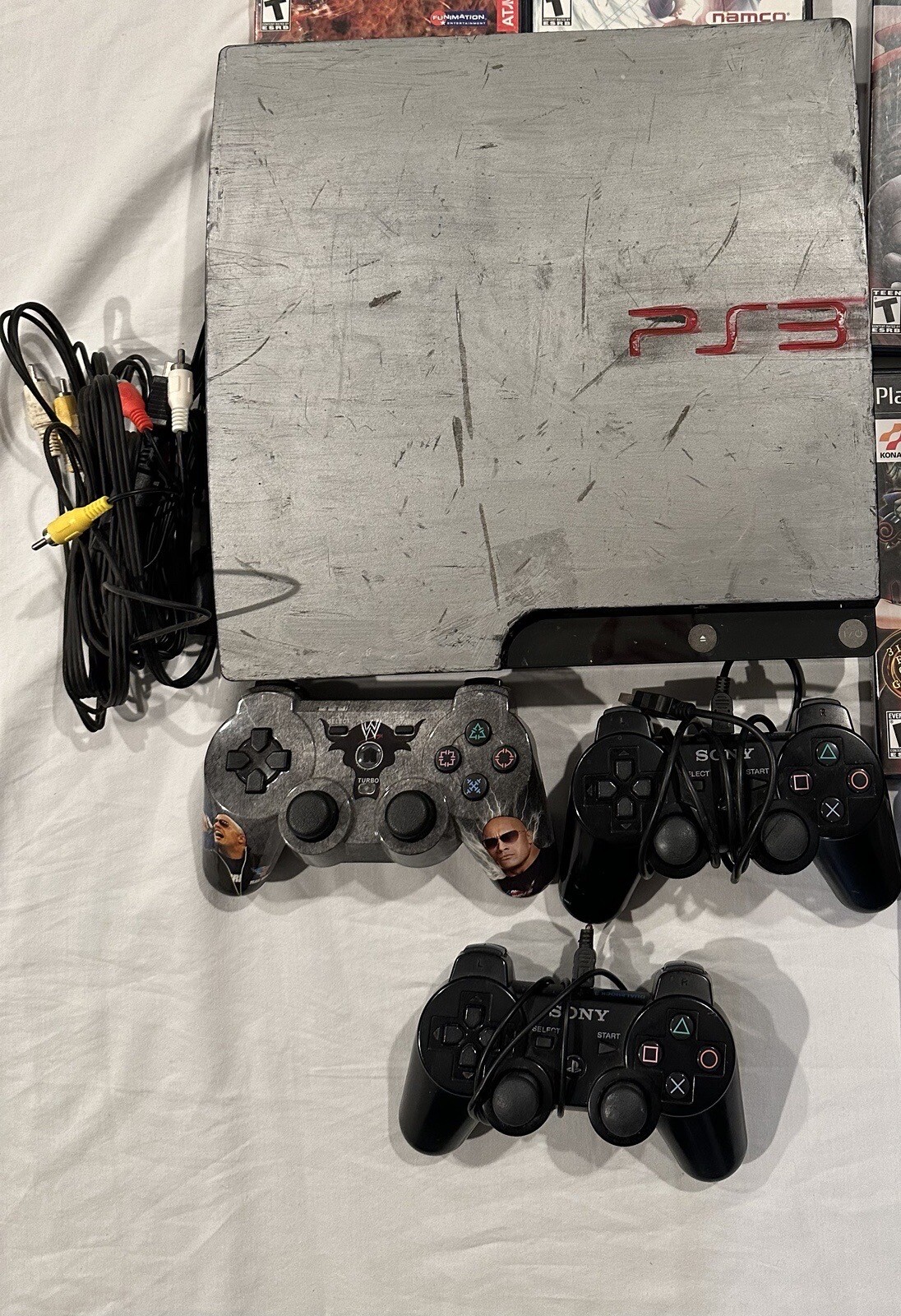 Sony PS3 Slim Console CECH-2001A With Remotes